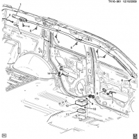 (TK16-961) 2010-2013 CK107(06)   /ROOF SIDE (SEAT THIRD ROW DELETE ATD)