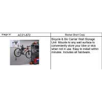 (AC21-672) 2007-2013 CK1,2,3 CARRIER PKG/BICYCLE (WALL MOUNT)