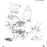 (TK16-044) 2012-2013 CK1,2(06-36)  /BUCKET-CUSHION (AN3, HEATED/VENTED HNE,KB6)