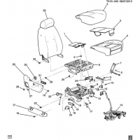 (TK16-046) 2012-2013 CK1,2(06-36)  /BUCKET-CUSHION (AN3, HEATED/VENTED HNE,KB6)