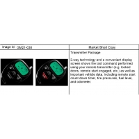 (GM21-038) 2007-2010 CK1,2,3 TRANSMITTER PKG/REMOTE CONTROL DOOR LOCK (W/INFO DISPLAY)