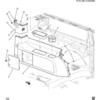 (TC16-438) 2007-2013 CK109,2(06)  -BODY SIDE-LH QUARTER DETAIL (EXC POWER LIFTGATE E61)