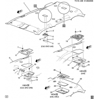 (TC16-436) 2007-2013 CK109,2(06)  -ROOF PART 2 CENTER & REAR CONSOLES
