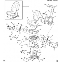 (TC16-461) 2007-2013 CK109,2(06)  /BENCH-40% SIDE (AM8, POWER FOLDING ARS)