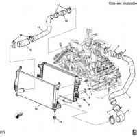 (TC03-842) - 2004-2005 CK TURBOCHARGER INTERCOOLER SYSTEM (LLY/6.6-2)