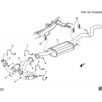 (TC03-733) - 2000-2006 CK157(06)  -V8 (LM7/5.3T, REAR EXIT N12)