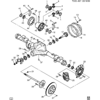 (TC05-607) - 2005      CK1     8.625 RING GEAR  1 (JC4,JH1,JH2 EXC JL4,NYS,P96)
