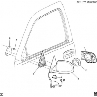 (TC16-777) - 2003-2007 CK   (POWER, HEATED, DIMMING, TURN SIGNAL DL3)