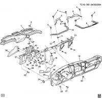 (TC16-760) - 2000-2007 CK       3 SUPPORTS
