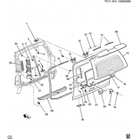 (TC17-613) - 2005-2006 CK1,2(06) LIFTGATE  2-EXTERIOR (E52, CHEVROLET X88/G.M.C Z88)