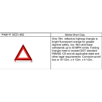 (AC21-952) - 2003-2009 ST1 REFLECTIVE TRIANGLE PKG (CU8)