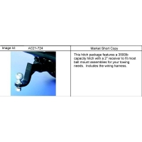 (AC21-724) - 2001-2007 CK1,2 HITCH PKG/WEIGHT DISTRIBUTION PLATFORM