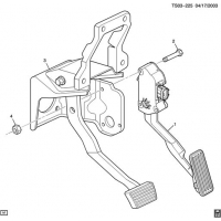 (TS03-225) - 2006-2009 ST1(06)   (EXC POWER ADJUSTABLE PEDAL JF4)