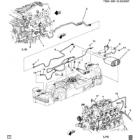 (TS03-290) - 2005-2006 ST158   LINES & CANISTER (LH6/5.3M, LL8/4.2S)