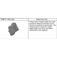 (AC21-929) - 2002-2006 ST155,158 MAT PKG/FRONT FLOOR CARPET (NON-PRODUCTION) (MOLDED EDGE)