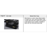 (AC21-880) - 2007-2009 CK1,2(06-36) MAT PKG/FRONT & REAR PREMIUM (ALL WEATHER)(X88)