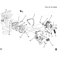 (TC04-105) - 2008-2009 CK1,2(06-36)   (POWER ADJUSTABLE PEDAL JF4, AE7, A95)