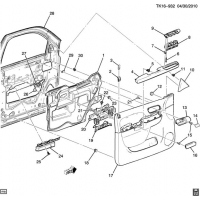 (TK16-932) 2010-2013 CK1,2(06-36)  /SIDE FRONT-DRIVER (CHEVROLET X88, G.M.C. Z88, AZ3,A95, EXC HYBRID HP2)