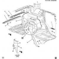 (TC16-953) 2007-2013 CK107(06)  -BODY SIDE REAR (CHEVROLET X88, GMC Z88)