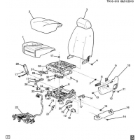 (TK16-015) 2010-2011 CK1,2(06-36)  /BUCKET-CUSHION (AN3, HEATED/VENTED HNE,KB6)
