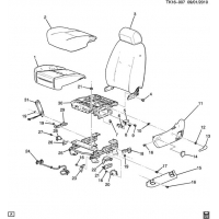 (TK16-007) 2010-2013 CK1,2(06-36)  /SPLIT BENCH-CUSHION -