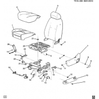 (TK16-009) 2010-2013 CK1,2(06)  /SPLIT BENCH-CUSHION -