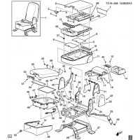 (TC16-328) 2008-2013 CK1,2(06-36) FRONT CENTER SEAT/SPLIT BENCH (AZ3)