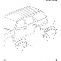 (TC17-923) 2007-2013 CK107(06) FLARE/BODYSIDE (CHEVROLET X88, OFF ROAD PACKAGE B71)