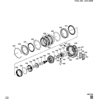 (TC04-354) 2008-2013    (M99) PART 8 (TWO-MODE HYBRID) REAR CASE ASSEMBLY COMPONENTS