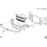 (TS01-713) 2011-2012 ST  -THREE PIECE (CHEVROLET X88, EXC SPORT PACKAGE PFL)