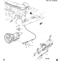 (TS04-736) 2009-2012 ST SHIFT CONTROL MOUNTING/   (LLV/2.9-9, LLR/3.7E)(M30)