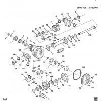 (TS06-705) 2004-2012 T DIFFERENTIAL CARRIER/FRONT AXLE