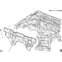 (TS08-710) 2004-2012 ST INSULATORS/ENGINE COMPARTMENT