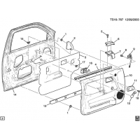 (TS16-767) 2004-2012 ST  /SIDE FRONT (UPLEVEL YC3, EXC POWER WINDOWS A31)