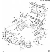 (TS16-702) 2004-2012 ST  /COWL & ENGINE COMPARTMENT