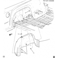 (TS17-027) 2007-2012 ST(03-53) PICKUP BOX/FLEETSIDE-WHEEL HOUSE LINER(E63)