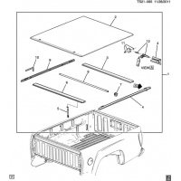 (TS21-065) 2009-2012 ST1 COVER PKG/TONNEAU (SOFT TOP)-SERVICE PARTS