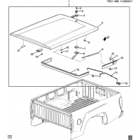 (TS21-066) 2010-2012 ST1 TONNEAU COVER/PICKUP BOX-TILT TOP (DEALER INSTALLED SD7)