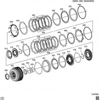 (GM04-558) 2011-2013 EE,EF    (MYB) (6L50) 1-2-3-4  3-5  ,   