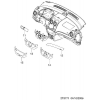 INSTRUMENT PANEL HANG ON & A/C COVER  (9771)