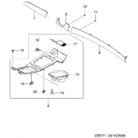 INSTRUMENT PANEL HANG ON & A/C COVER  (9771)