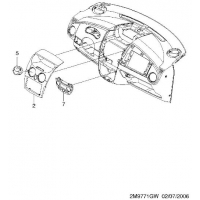 INSTRUMENT PANEL HANG ON & A/C COVER  (9771)