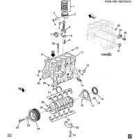 (KC00-058) 2013 CP,CQ,CR48   -1.2L L4  1 CYLINDER BLOCK & INTERNAL PARTS (LKY/1.2 )