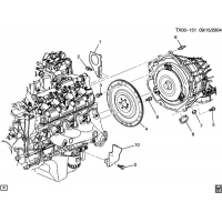 (TX00-151) - 2003-2009 N2 TRANSMISSION TO  MOUNTING