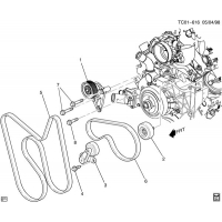 (TC01-616) - 2003-2007 N2 PULLEYS & BELTS/ACCESSORY DRIVE (LQ4/6.0U)