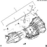 (TN04-020) - 2003-2007 N2 TRANSMISSION VENT HOSE