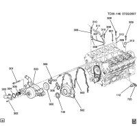 (TC00-146) - 2006-2007 N2   -6.0L V8 PART 3 FRONT COVER & COOLING (LQ4/6.0U)