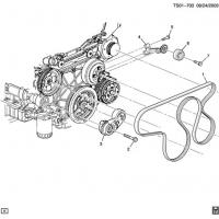 (TS01-703) - 2006-2007 N1 PULLEYS & BELTS/ACCESSORY DRIVE