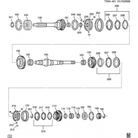(TX04-421) - 2006-2010 N1 5-    PART 3 INPUT SHAFT & MAINSHAFT COMPONENTS(MA5)