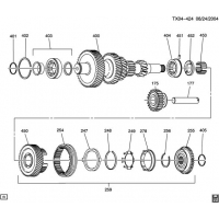 (TX04-424) - 2006-2010 N1 5-    PART 4 COUNTER SHAFT & REVERSE IDLER COMPONENTS(MA5)